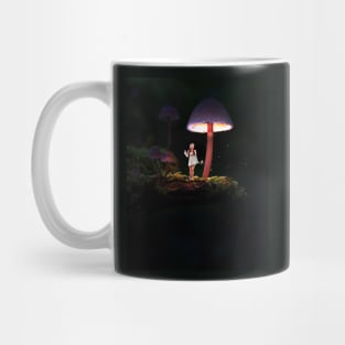 Fairy Under a Mushroom Mug